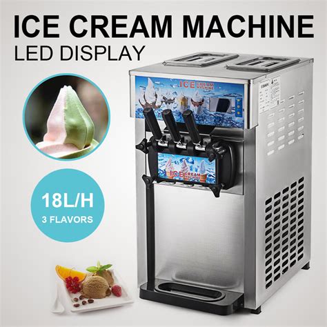 New Flavors Commercial Soft Ice Cream Machine Ice Cream Cones Self Pick Up Ebay