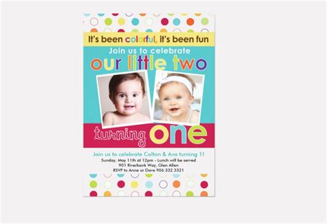 Double Birthday Party Invitation 10 Examples Format Pdf Examples