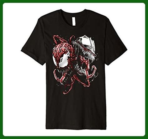 Mens Marvel Carnage And Venom Premium Graphic T Shirt 2xl Black
