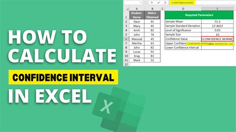 How To Calculate Confidence Interval In Excel Easy To Follow Steps