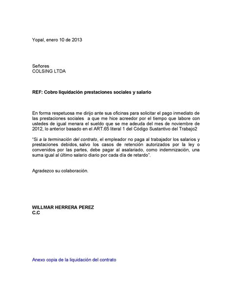 Carta Solicitud Pago De Salario Atrasado Financial Report