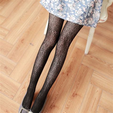 Summer Women Fishnet Tights Love Wave Sexy Female Pantyhose Stockings Hollow Out Silk Stockings