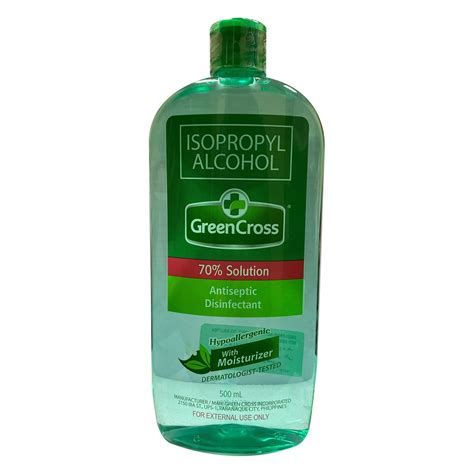 Green Cross Antiseptic Disinfectant 70 Isopropyl Alcohol 500ml Online