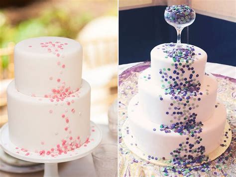 Mollly yeh's homemade funfetti cake consists of light and fluffy cake layers and american vanilla buttercream sweetened with confectioners' sugar. Confetti Wedding Cakes That'll Put a Smile on Your Face ...