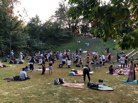 This opens in a new window. Events in toronto: Drum circle held at Trinity Bellwoods ...
