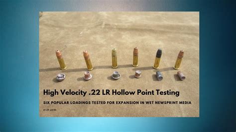 High Velocity 22 Lr Hollow Point Testing Youtube
