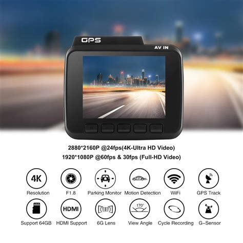 Best Seller Azdome Gs63h Dual Lens Wifi Fhd 1080p Front Vga Rear Car