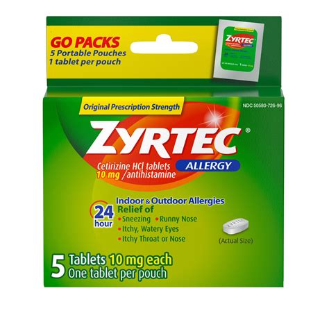 Zyrtec Allergy Tablets 10mg