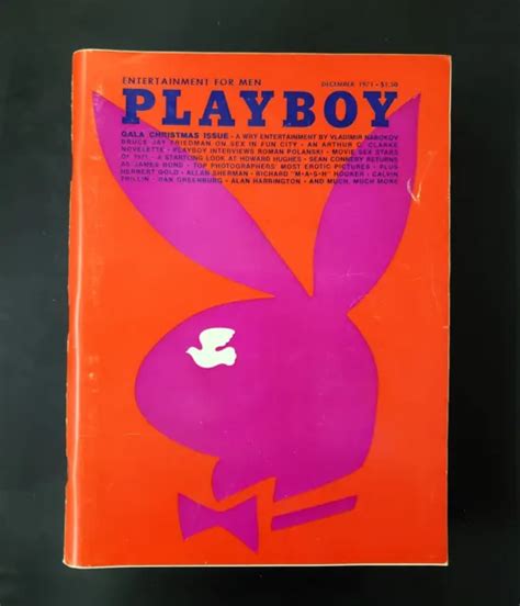 PLAYBOY MAGAZINE DECEMBER 1971 Karen Christy Centerfold Very Good