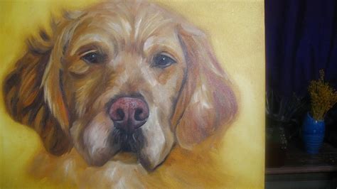 Art Instructional Video Oil Painting Golden Retriever With Images