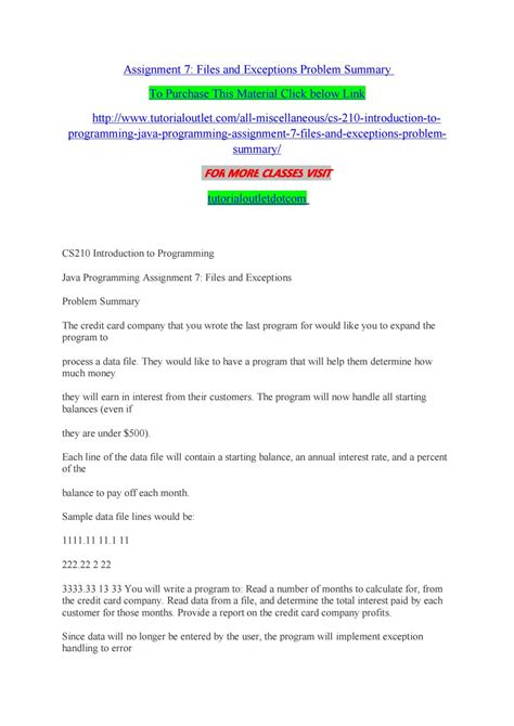 Assignment Files And Exceptions Problem Summary By Mcclune Issuu