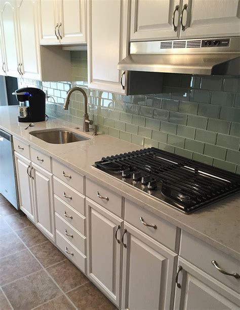 Quartz Tile Backsplash My White Kitchen Dreams Have Come True