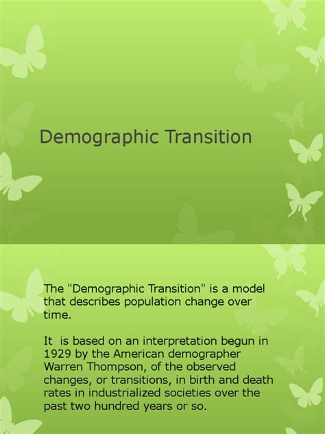 Lesson 10 Demographic Transition Pdf Birth Rate Fertility