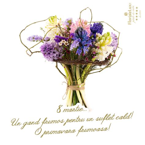 Ocazia perfectă pentruu a arăta femeilor dragostea, atenția și grija! Felicitari 8 martie cu flori - Flori 8 Martie - FlorideLux.ro
