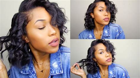 How to curl your hair without using heat tools. Wand Curls on Short Hair | Sapphire Curling Wand ...