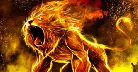 Fiery Powerful Lion Of Judah Will Fight For You Digital Prophetic Art