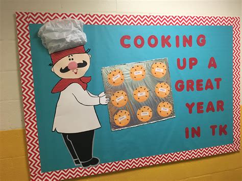 Cooking Up A Great Year Bulletin Board Kitchen Bulletin Boards