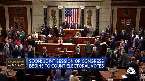 Joint Session Of Congress Begins To Count Electoral Votes