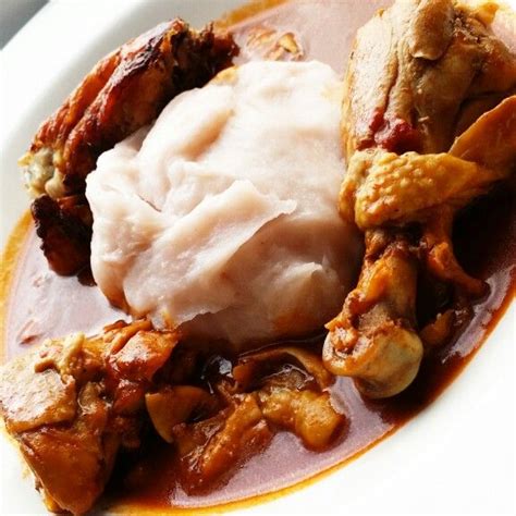 After pounding the chicken breasts, place them on a plate and pat dry with paper towels. Fufu With Chicken Stew #foodsbyricky (met afbeeldingen ...