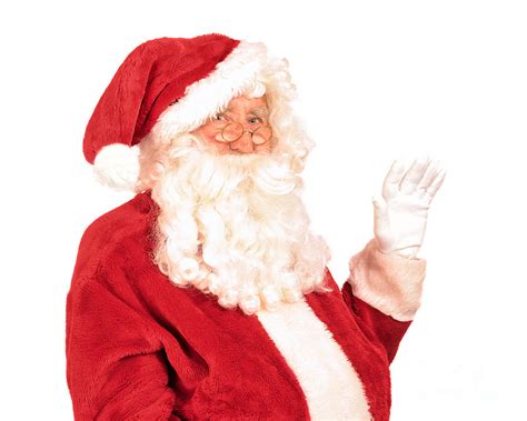 Santa Claus Waving Hand Photograph By Amanda Elwell Pixels