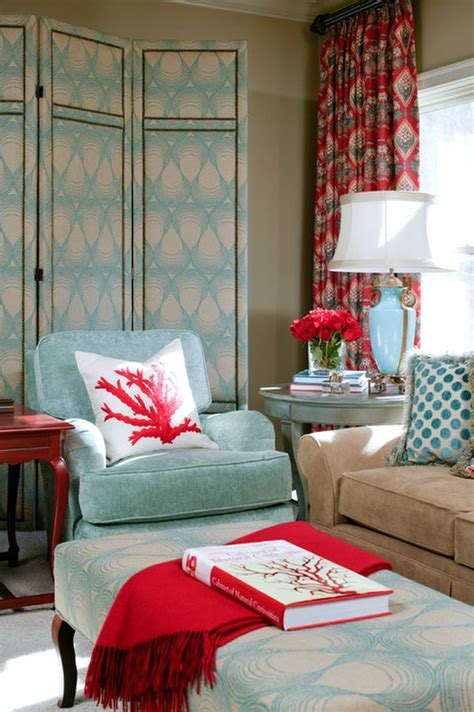 Powder Blue And Poppy Red Rooms Ideas And Inspiration