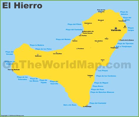 El Hierro Maps Canary Islands Spain Map Of El Hierro