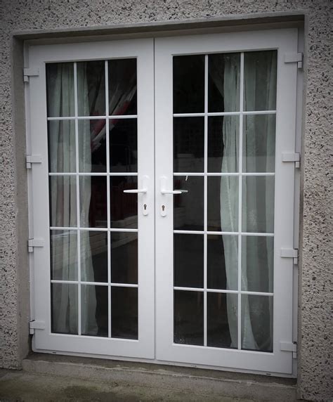 White Pvc French Door With Georgian Bar Brealey Windows And Doors Ltd