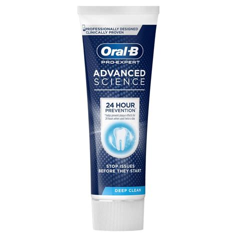 Oral B Pro Expert Advanced Science Deep Clean Toothpaste 75ml Wilko