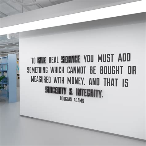 To Give Real Service 3d Office Wall Art