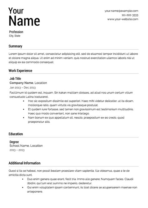 To save your profile and download resume. Free Resume Templates No Charge - Resume Examples