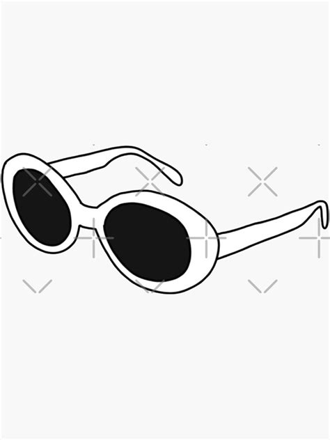 Clout Goggles Sticker For Sale By Simplykatie Redbubble