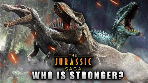 TOP STRONGEST DINOSAURS FROM THE JURASSIC FRANCHISE YouTube