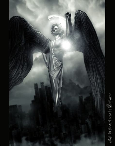 Protection Angel Art Angel Art Light Vs Dark