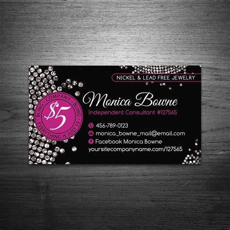 Choosing the best matter card template Paparazzi Business Card #5 For Paparazzi Accessories business - VicProDigital