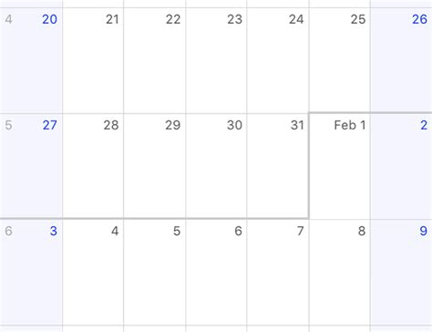 Continuous Calendar Printable 2024 Calendar Printable