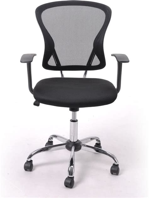 Elevating Rotary Simple Black Office Chair Height