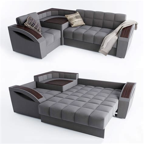 Half price bedz » products » bed frames » sofa beds. Corner sofa bed Montreal with a left angle Hoff 3D