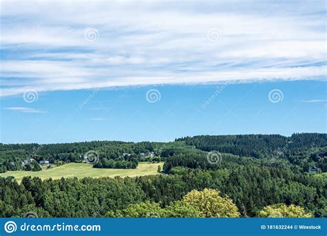 Dense Green Forest And A Green Valley Stock Photo Image Of Landscape