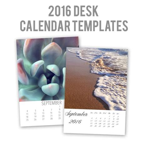 Easy To Customize 2016 Desk Calendar Templates — April Bern Desk