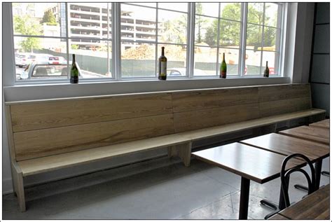 A Solid Ash Restaurant Waiting Bench Designed And Built By Turner
