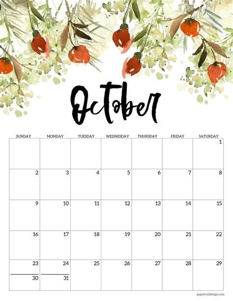 Calendar October 2022 Printable Cute Academic Calendar 2022