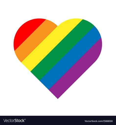 lgbt rainbow pride flag in a shape heart vector image hot sex picture