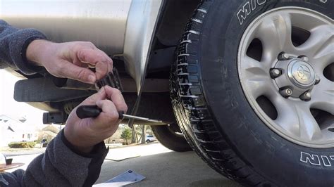 Diy Fix A Flat Tire Without Taking It Off Youtube