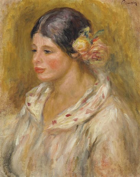 Pierre Auguste Renoir 1841 1919 Tête De Madeleine Christies