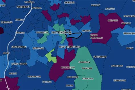 Map Shows Nottinghams Drastic Covid Rate Divide Nottinghamshire Live