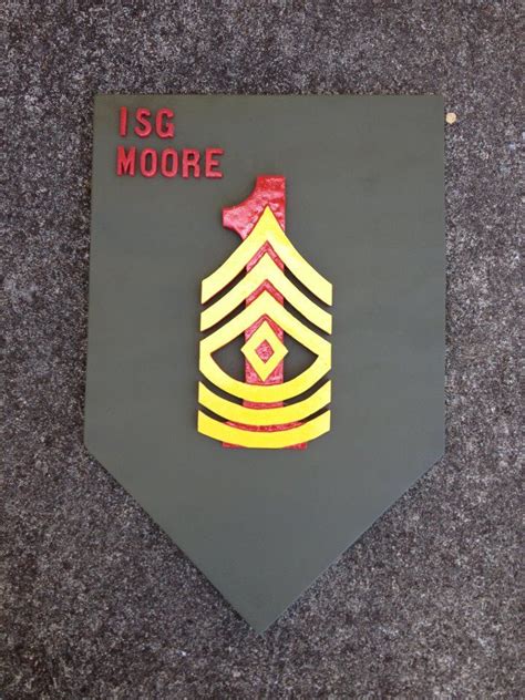 1div 1sg As Requested Wood Military Plaque Army Plaque Wood Painting
