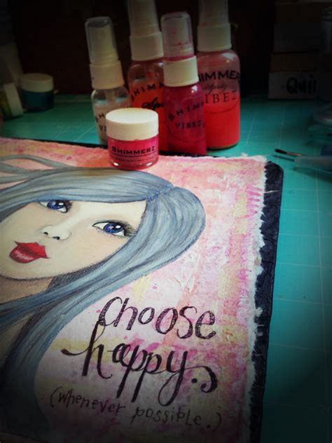 Quintessentially Me Whimsy Girls Art Journal Choose Happy