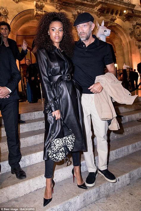 Vincent Cassel And Wife Tina Kunakey Seen For First Time Since Wedding Daily Mail Online