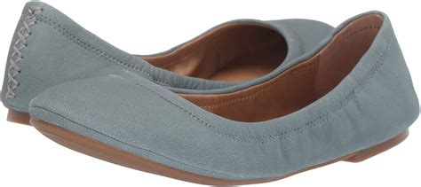 Lucky Brand Womens Emmie Leather Closed Toe Ballet Flats Cloud Size 5