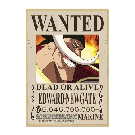 Avis De Recherche One Piece Edward Newgate Wanted Décoration One